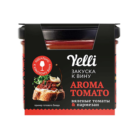 Закуска к вину Aroma Tomato | Вяленые томаты & Пармезан, Yelli, 100 г.