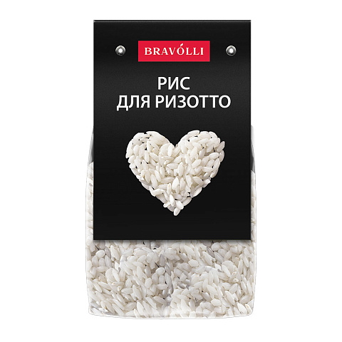 Рис для ризотто среднезерный, Bravolli, 350 г.